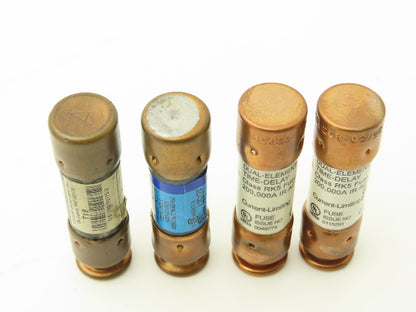 Various Mfr Dual Element Time Delay Fuse 15A 20A 250VAC Class RK5 Mixed Lot of 16