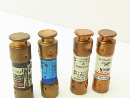 Various Mfr Dual Element Time Delay Fuse 15A 20A 250VAC Class RK5 Mixed Lot of 16