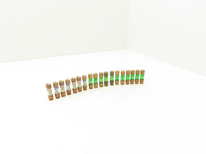 Various Mfr Dual Element Time Delay Fuse 6-10A 250VAC Class RK5 Mixed Lot of 18