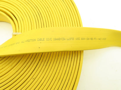 Festoon Cable Outdoor E-24573 Multi-Conductor Flat Cable 12 Wire 16AWG 600V 78'
