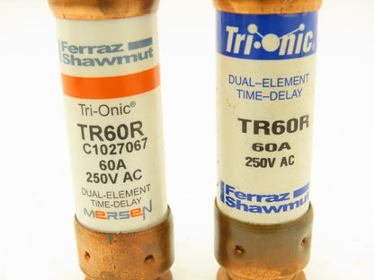 Ferraz Shawmut TR60R Tri-Onic Dual Element Time Delay Fuse 60A 250VAC Lot of 7