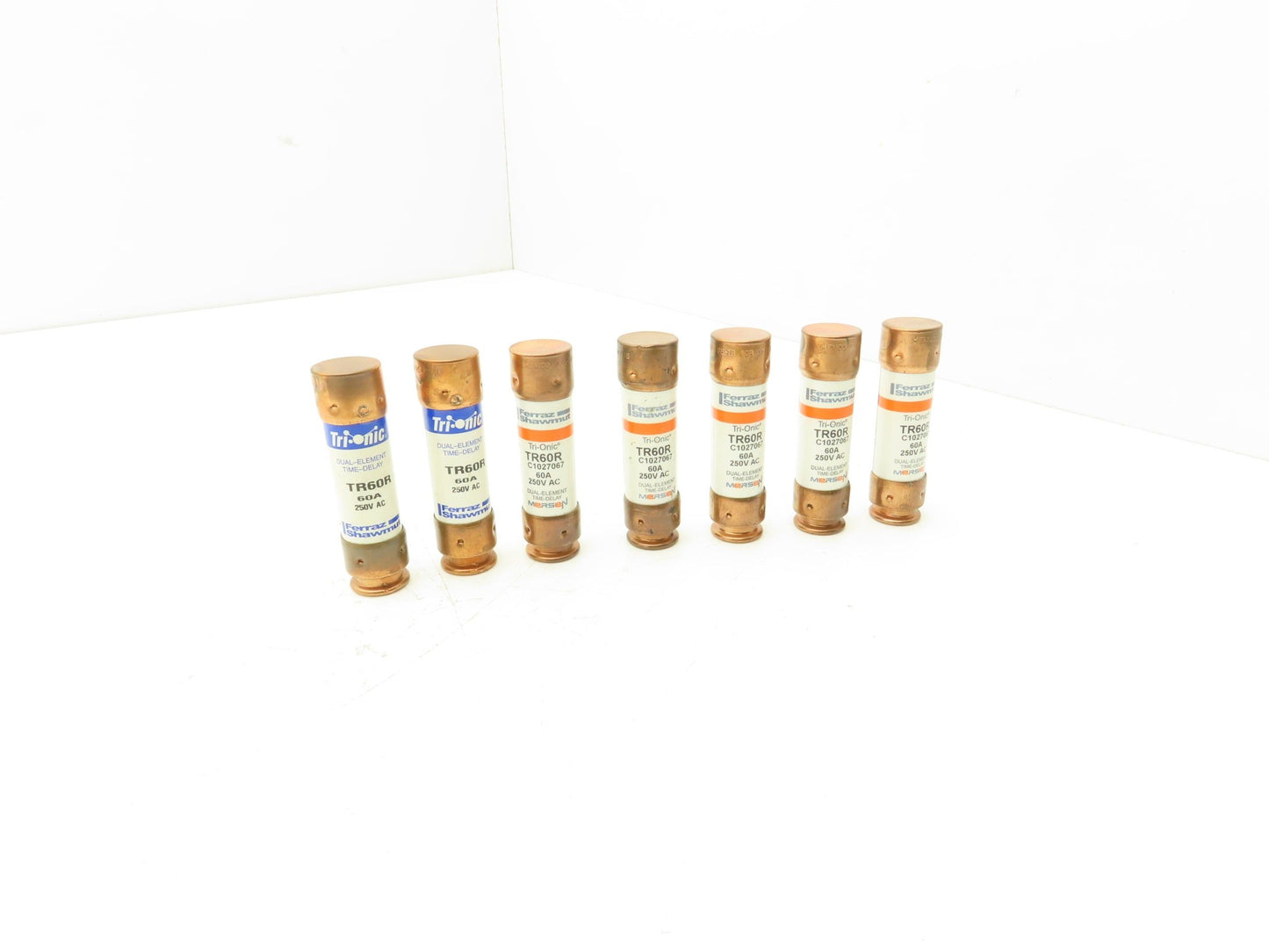 Ferraz Shawmut TR60R Tri-Onic Dual Element Time Delay Fuse 60A 250VAC Lot of 7