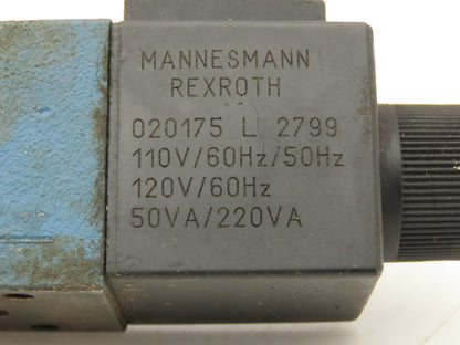 Rexroth 4WE6E13-60/EW110N9K4 Hydraulic Directional Valve Solenoid 110V