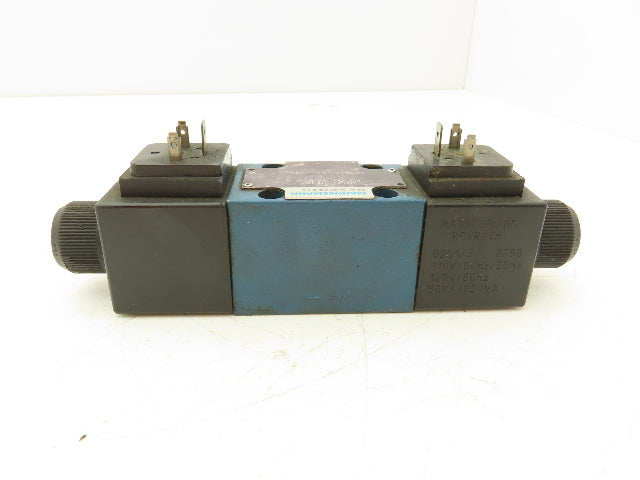 Rexroth 4WE6J60/EW110N9K4 Hydraulic Directional Valve Dual  Solenoid 110V