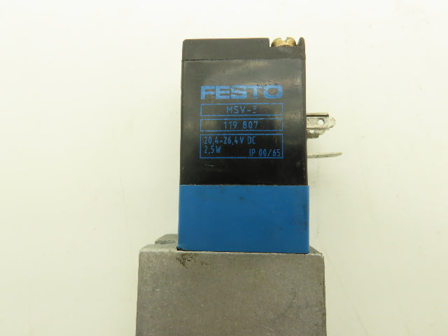 Festo MVH-5/3G-1/8-B 30477 Solenoid Valve 5 Way 3 Position 145 PSI 1/8"NPT NC