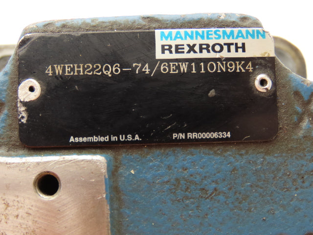 Rexroth 4WEH22Q6-74/6EW110N9K4 Pilot Operated Directional Valve