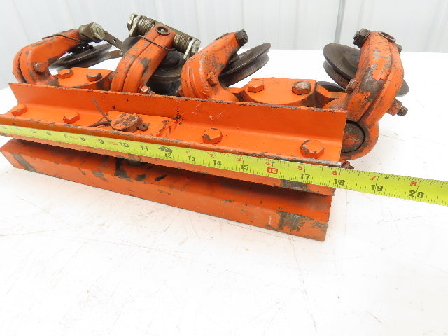 Twin City Monorail Bridge Crane End Truck Trolley 4" Wheels W-164-F