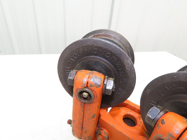 Twin City Monorail Bridge Crane End Truck Trolley 4" Wheels W-164-F