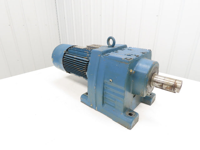 Sew Eurodrive R87 DV100L4/BMG Inline Gearmotor 3kw 277/480V 63.68:1 Ratio 27rpm