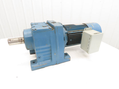 Sew Eurodrive R87 DV100L4/BMG Inline Gearmotor 3kw 277/480V 63.68:1 Ratio 27rpm