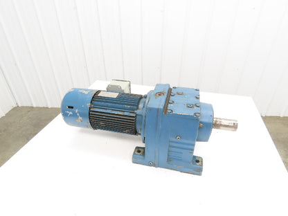 Sew Eurodrive R87 DV100L4/BMG Inline Gearmotor 3kw 277/480V 63.68:1 Ratio 27rpm