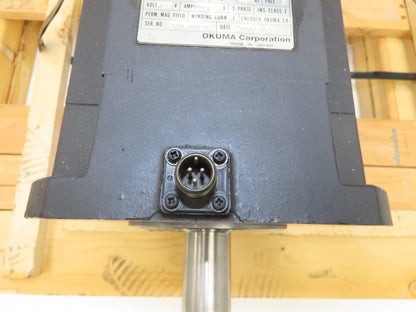 Okuma BL-MP500J-20SB AC Servo Motor 7.1kW 2000 RPM 132V 3PH Encoder ER-JH-7200D