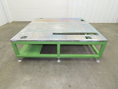1" Steel Top Machine Base Welding Layout Table Work Bench 64x65" 19"H