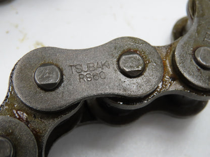 Tsubaki RS60 RIV Riveted Steel Roller Chain #60 3/4" Pitch Single Strand 20Ft