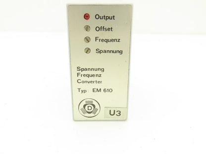 Daetwyler EM 610 Frequency Converter Voltage Relay