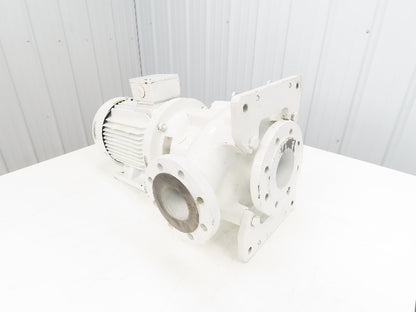 Egger Turo T51-80 VF6 Vortex Slurry Pump Recessed Impeller Metric Flange 4Hp 3PH