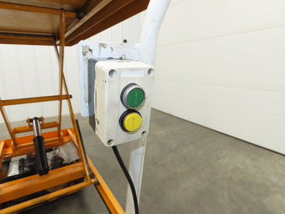Vestil CART-1000-LD Hydraulic Elevating Lift Cart Table 1000Lbs 12VDC Mobile