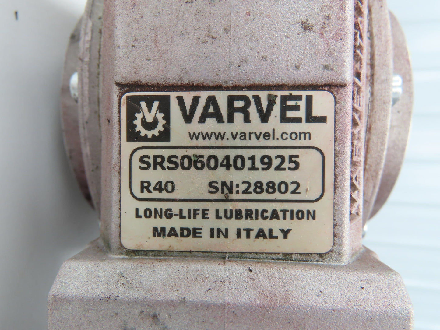 Varvel SRS060401925 Gearmotor 40:1 Ratio 42rpm 3/4Hp 230/460V Hollow Shaft