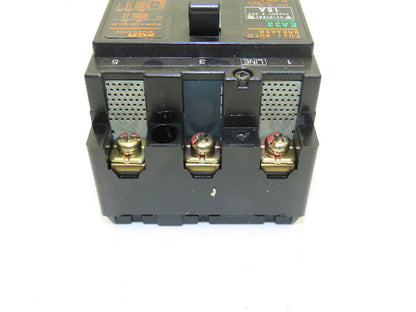 Fuji EA33 Circuit Breaker 15A 460VAC 3-Pole Lot of 4