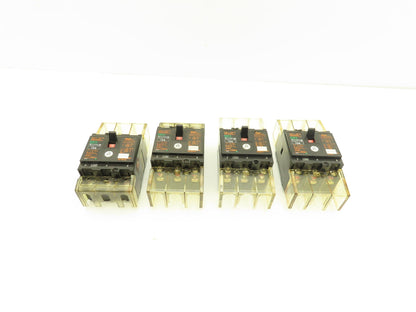 Fuji EA33 Circuit Breaker 15A 460VAC 3-Pole Lot of 4