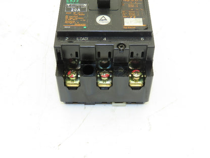 Fuji EA33 Circuit Breaker 20A 460VAC 3-Pole Lot of 9