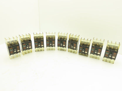 Fuji EA33 Circuit Breaker 20A 460VAC 3-Pole Lot of 9