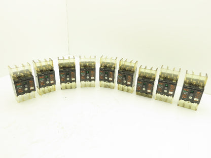 Fuji EA33 Circuit Breaker 20A 460VAC 3-Pole Lot of 9