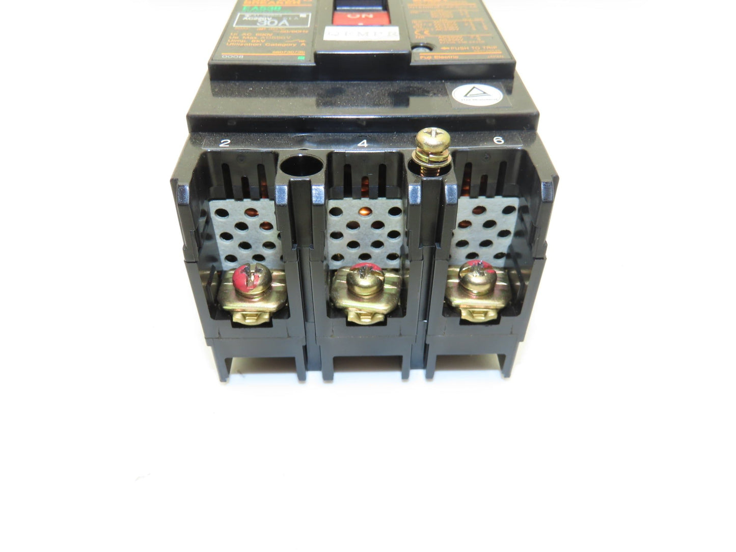 Fuji EA53B Circuit Breaker 30A 550VAC 3-Pole Lot of 5