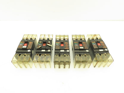 Fuji EA53B Circuit Breaker 30A 550VAC 3-Pole Lot of 5