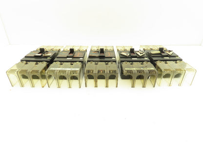 Fuji EA203B Circuit Breaker 150A 125A 550VAC 3-Pole Mixed Lot of 5