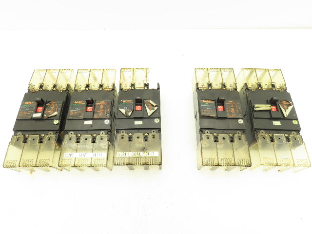 Fuji EA203B Circuit Breaker 150A 125A 550VAC 3-Pole Mixed Lot of 5
