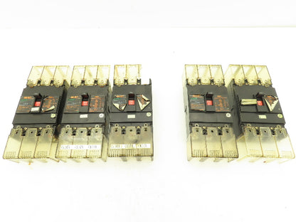 Fuji EA203B Circuit Breaker 150A 125A 550VAC 3-Pole Mixed Lot of 5