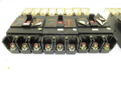 Fuji EA203B Circuit Breaker 150A 125A 550VAC 3-Pole Mixed Lot of 5