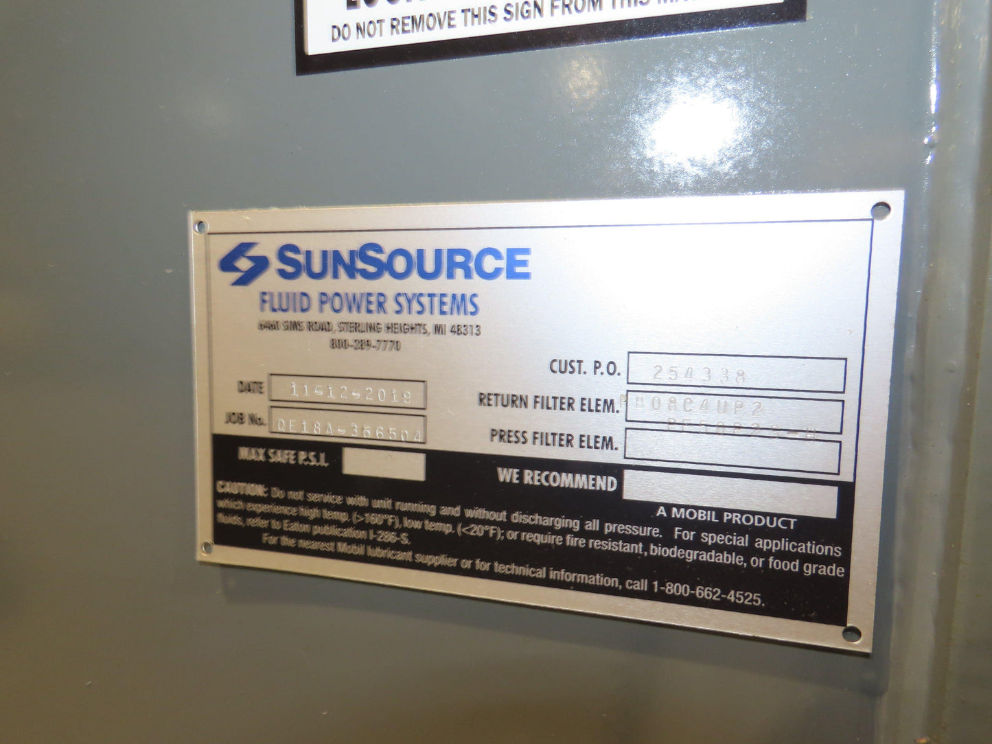 SunCoast STSTO-10 Tramp Oil Separator Coolant Filtration 2 Tank System 2000 Gal