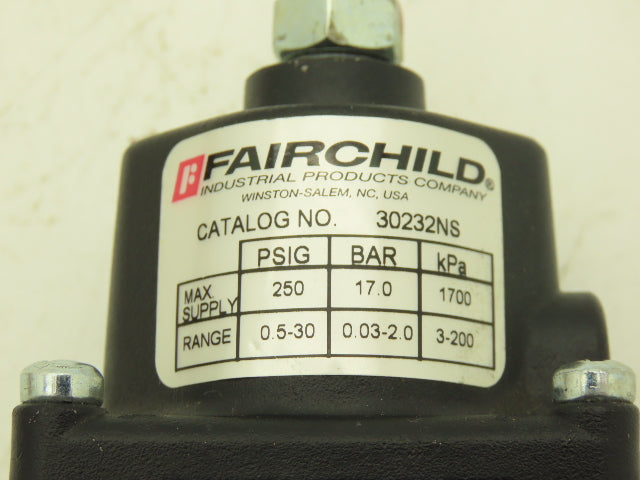 Fairchild 30232NS Pneumatic Air Regulator 250 psig 1/4" NPT
