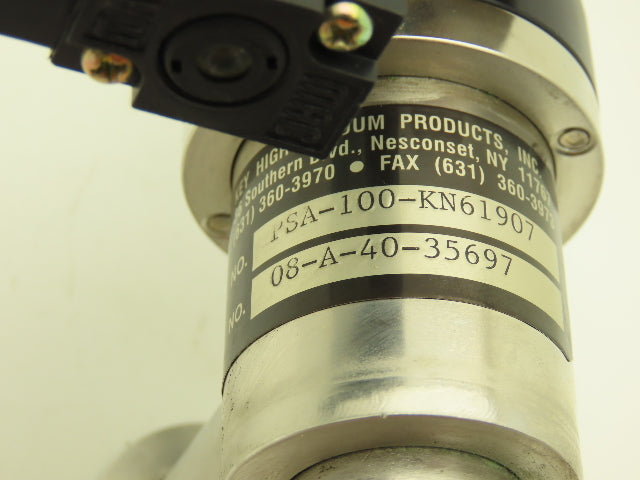 Key High Vacuum Products PSA-100-KN61907 Valve Right Angle Air Solenoid 24VDC