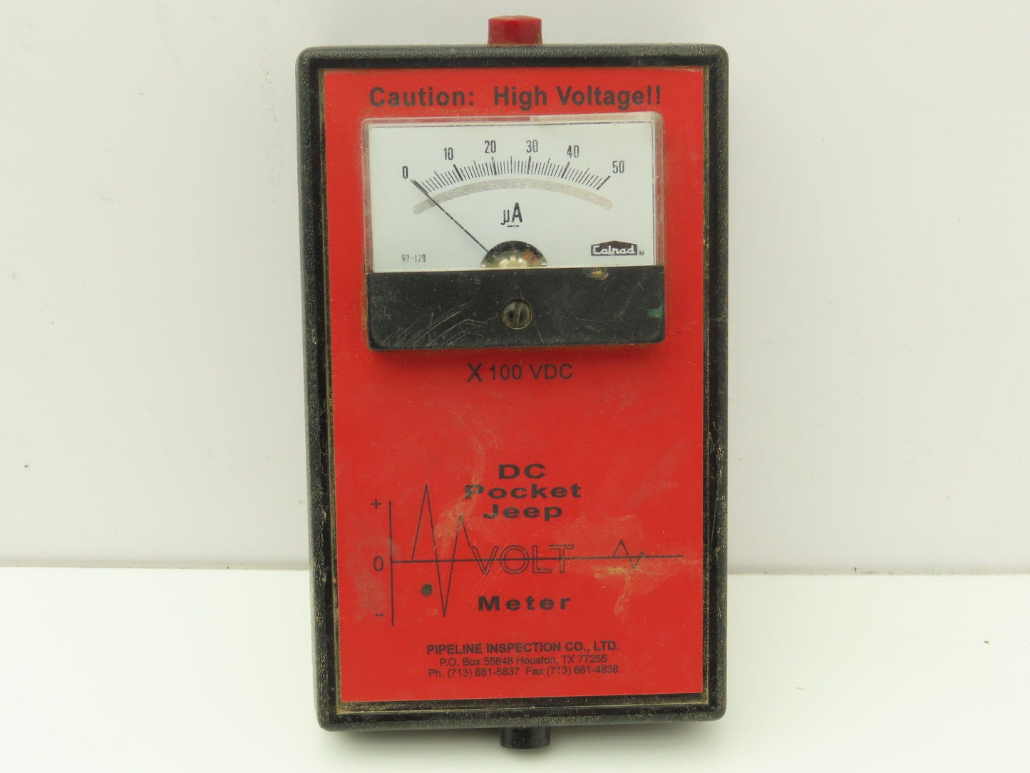 Spy Pipeline Inspection Company DC Pocket Jeepmeter X100 VDC Volt Meter