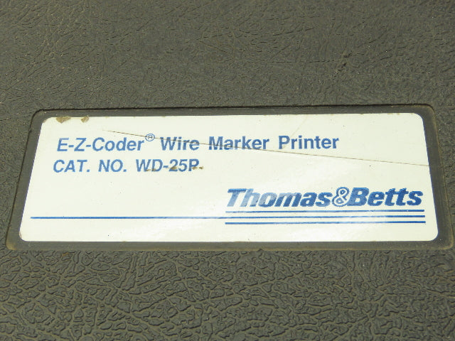 Thomas & Betts WD-25P E-Z-Coder Wire Marker Printer Tested & Working