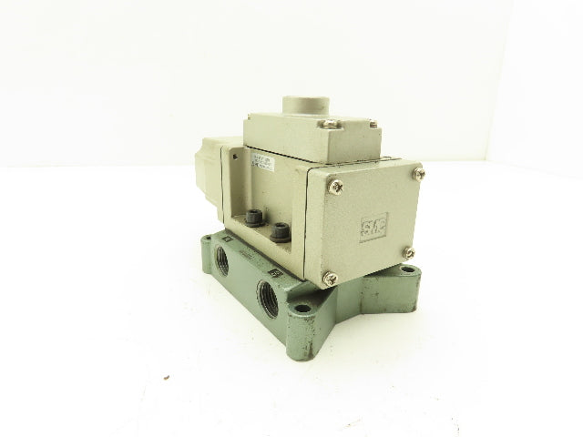 SMC NVS4134-0009D Pneumatic Air Solenoid Valve 1/2" NPT 150 psi 120VAC 115°F