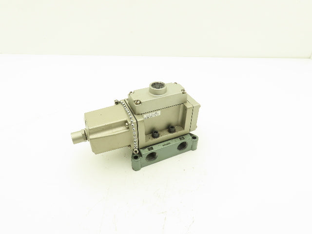 SMC NVS4134-0009D Pneumatic Air Solenoid Valve 1/2" NPT 150 psi 120VAC 115°F