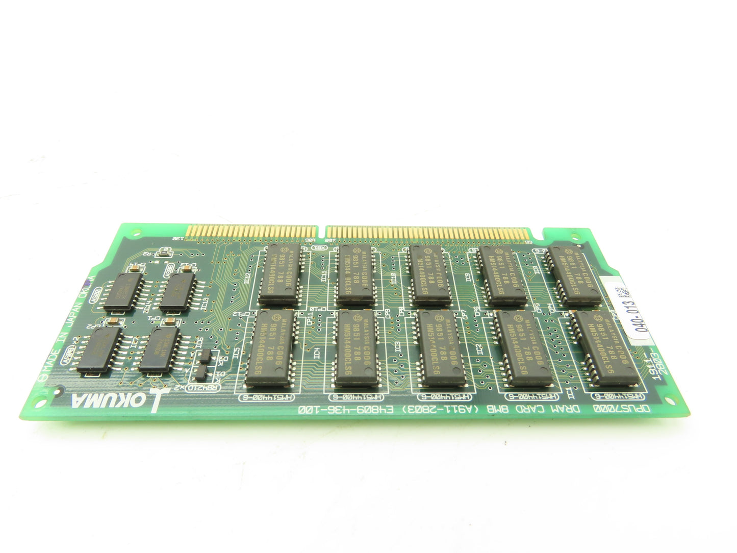 Okuma A911-2803 Opus7000 DRAM Card 8MB Circuit Board