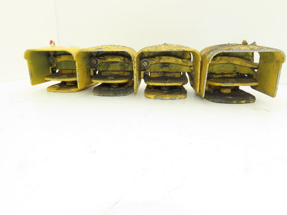 Foot Pedal Switch Shield Locking Latch Yellow Lot of 4
