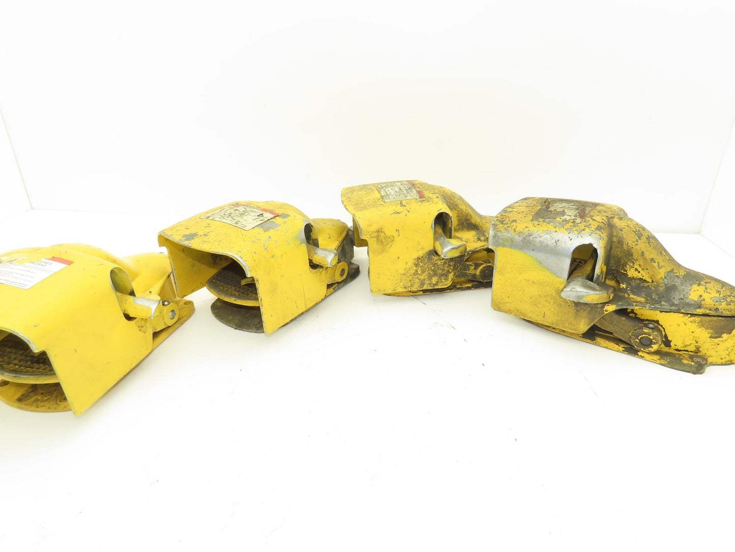 Foot Pedal Switch Shield Locking Latch Yellow Lot of 4