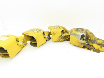 Foot Pedal Switch Shield Locking Latch Yellow Lot of 4