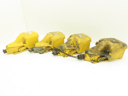 Foot Pedal Switch Shield Locking Latch Yellow Lot of 4