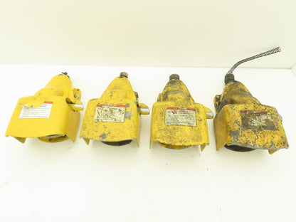 Foot Pedal Switch Shield Locking Latch Yellow Lot of 4