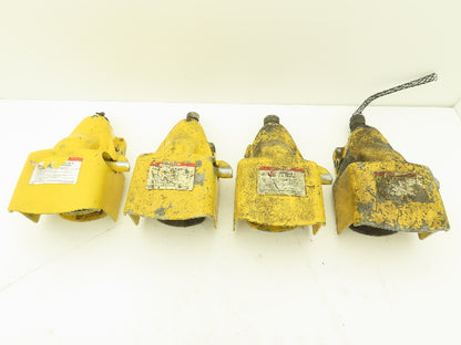 Foot Pedal Switch Shield Locking Latch Yellow Lot of 4