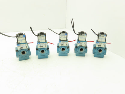 MAC PED-611BAAA Pneumatic Air Solenoid Valve 24VDC 3/8" NPT 30-150 psi Lot of 5