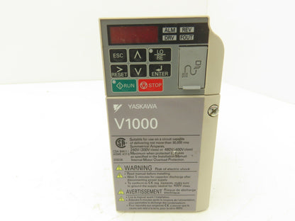 Yaskawa CIMR-VU2A0006FAA V1000 Series AC Servo Drive 240V 3Ph Rev C
