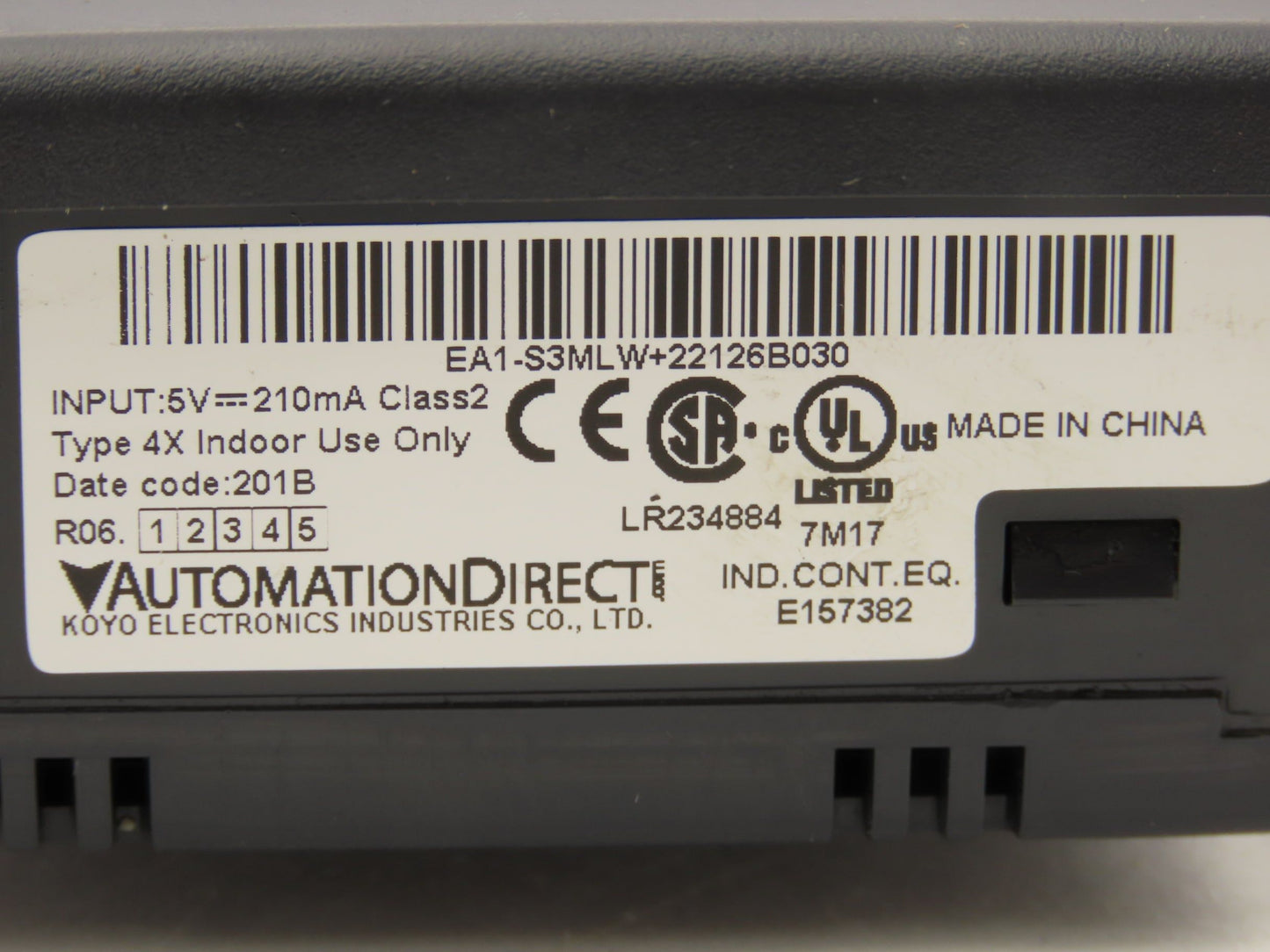 Automation Direct EA1-S3MLW Operator Interface HMI Panel 5V 210mA 128x64 LED